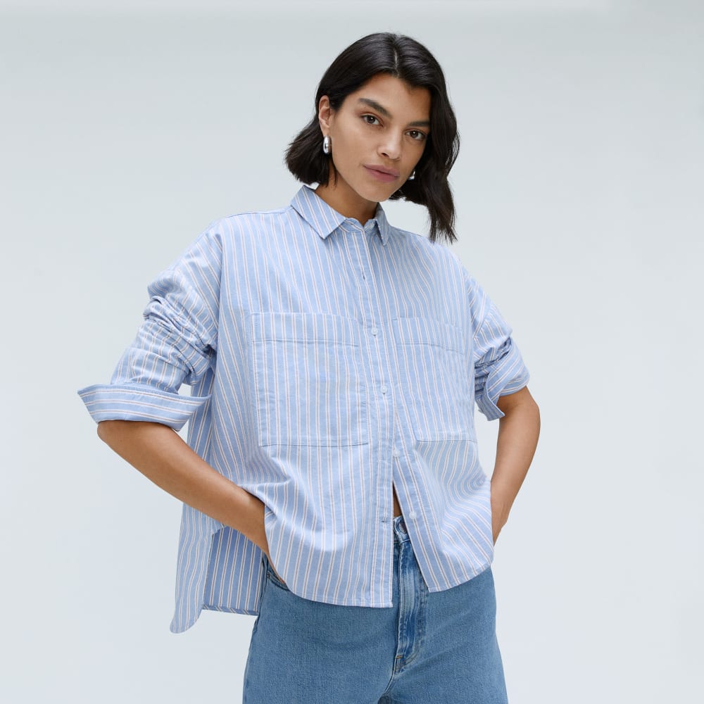 The Boxy Oxford | Sky / White