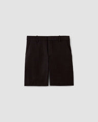 The 7 Linen Trouser Short | Black