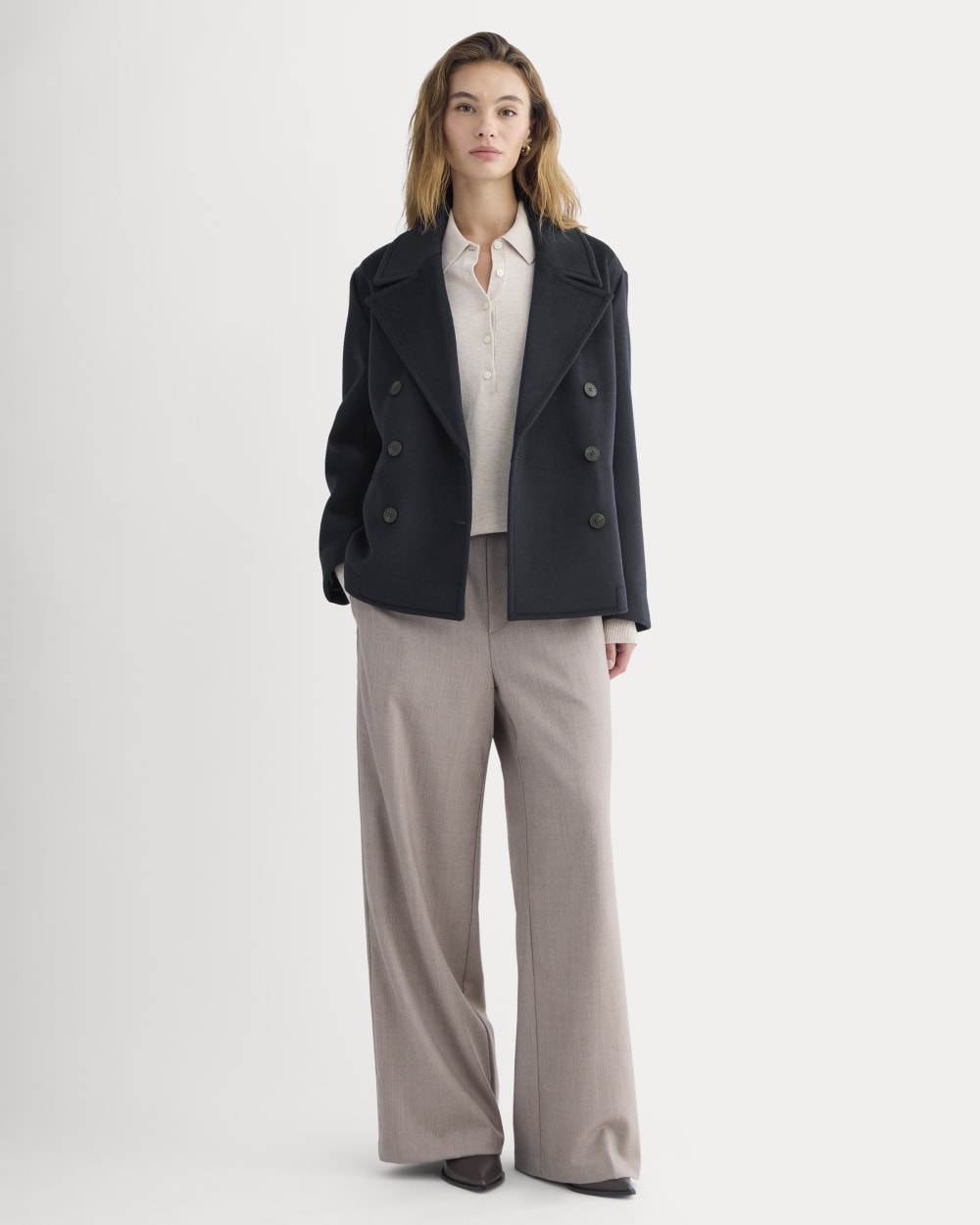 ReWool Short Peacoat | Deep Navy