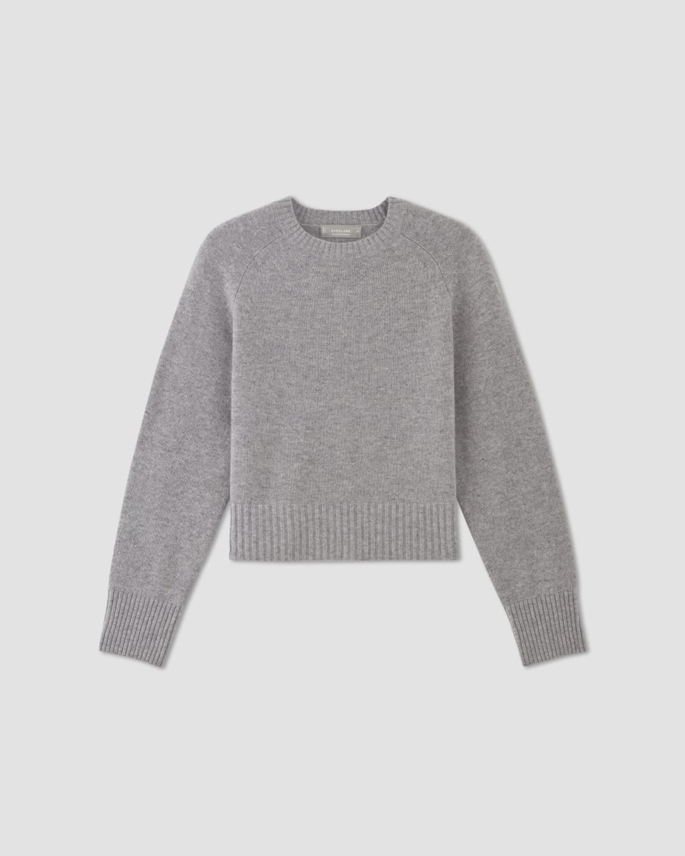 The Boxy Crew in Cashmere | Heathered Grey
