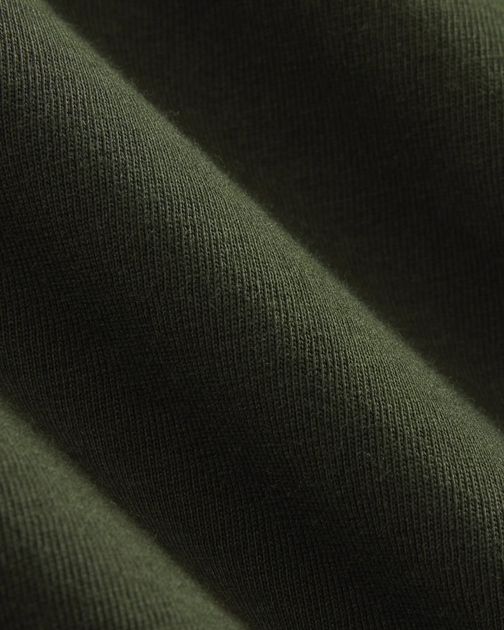 The Box-Cut Tee in Essential Cotton | Dark Green | No Pocket