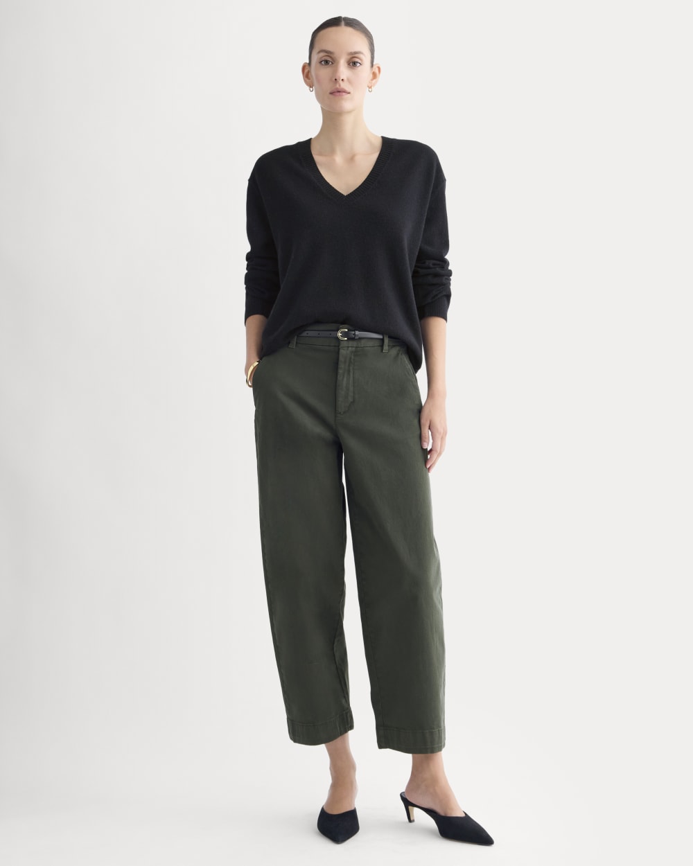 Cotton Twill Chino | Dark Green