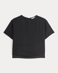 Drapey Crepe Top | Black