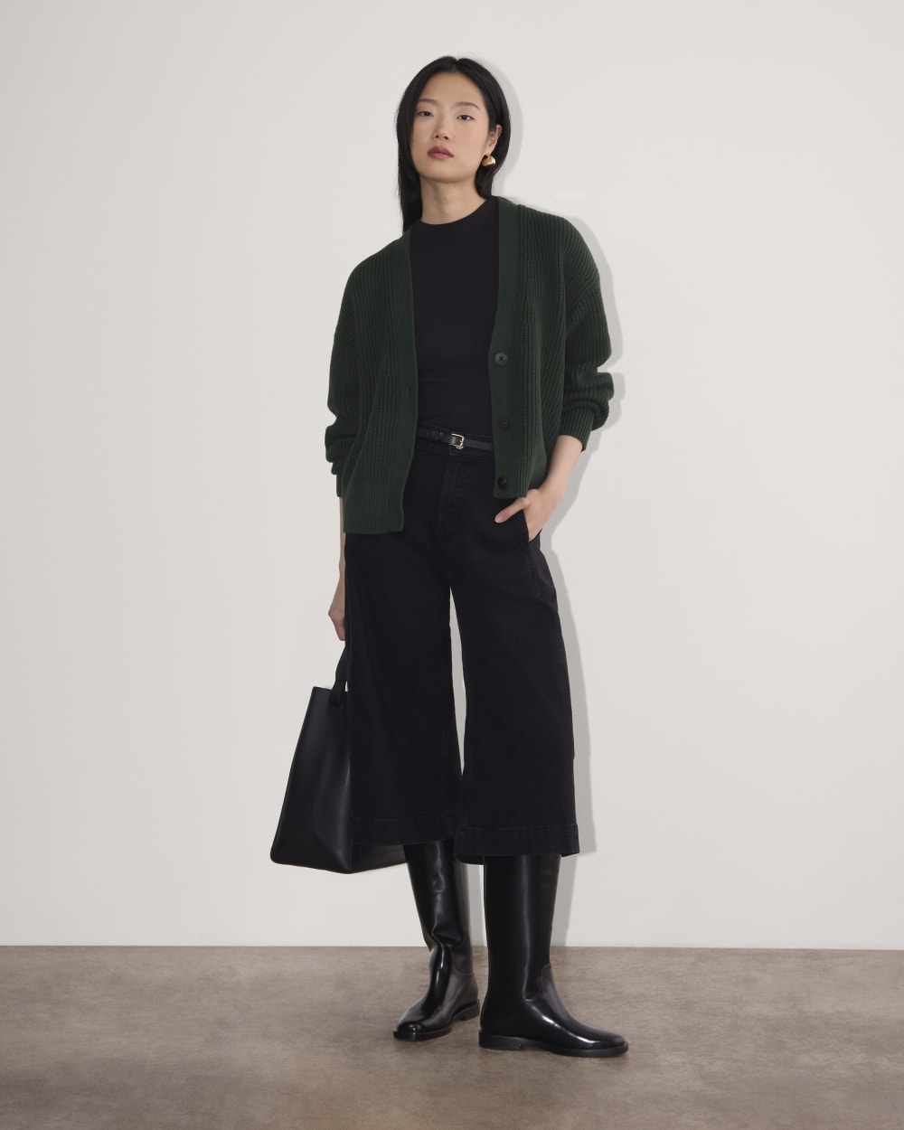 The Boxy Cardigan in Everyday Cotton | Scarab