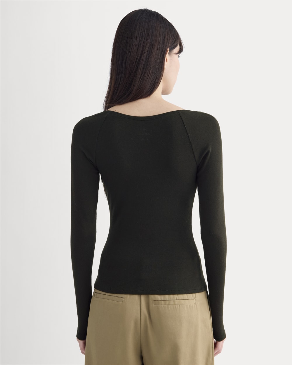 Sweetheart-Neck Top in Butterluxe | Black