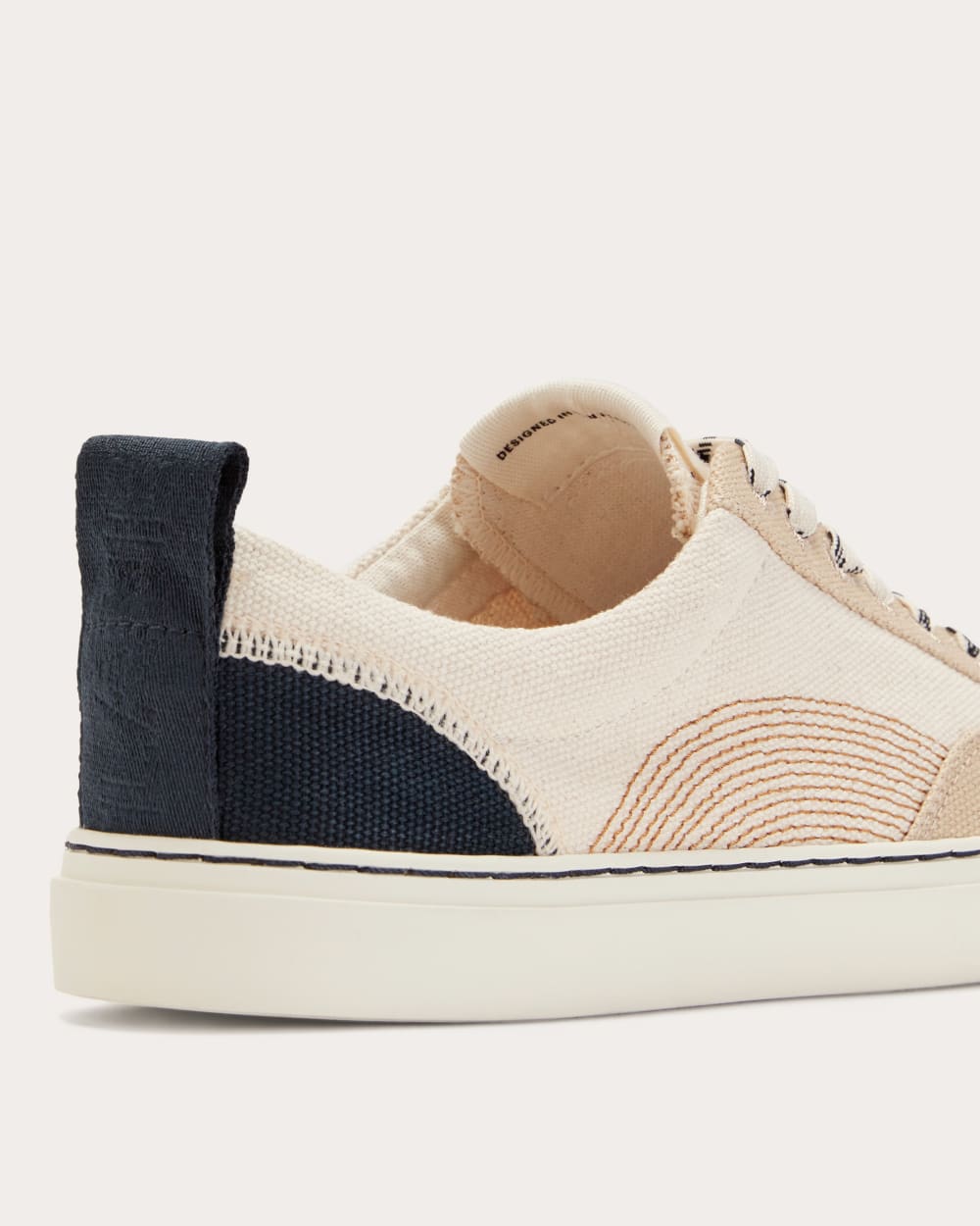The Tread-Bare Sneaker | Natural Canvas / Dark Sapphire / Argan Oil