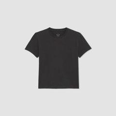 The Box-Cut Tee in Essential Cotton | Vintage Black | No Pocket