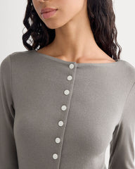 Button-Up Top in Butterluxe | Taupe