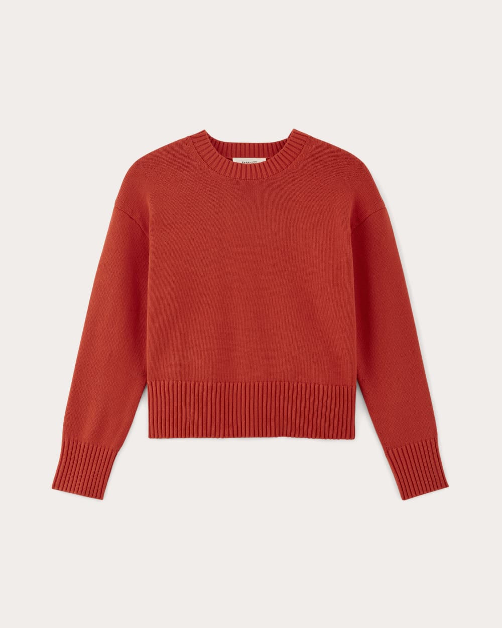 The Boxy Sweater in Everyday Cotton | Poppy Red