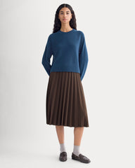 The Boxy Crew in Cashmere | Deep Lazuli Blue