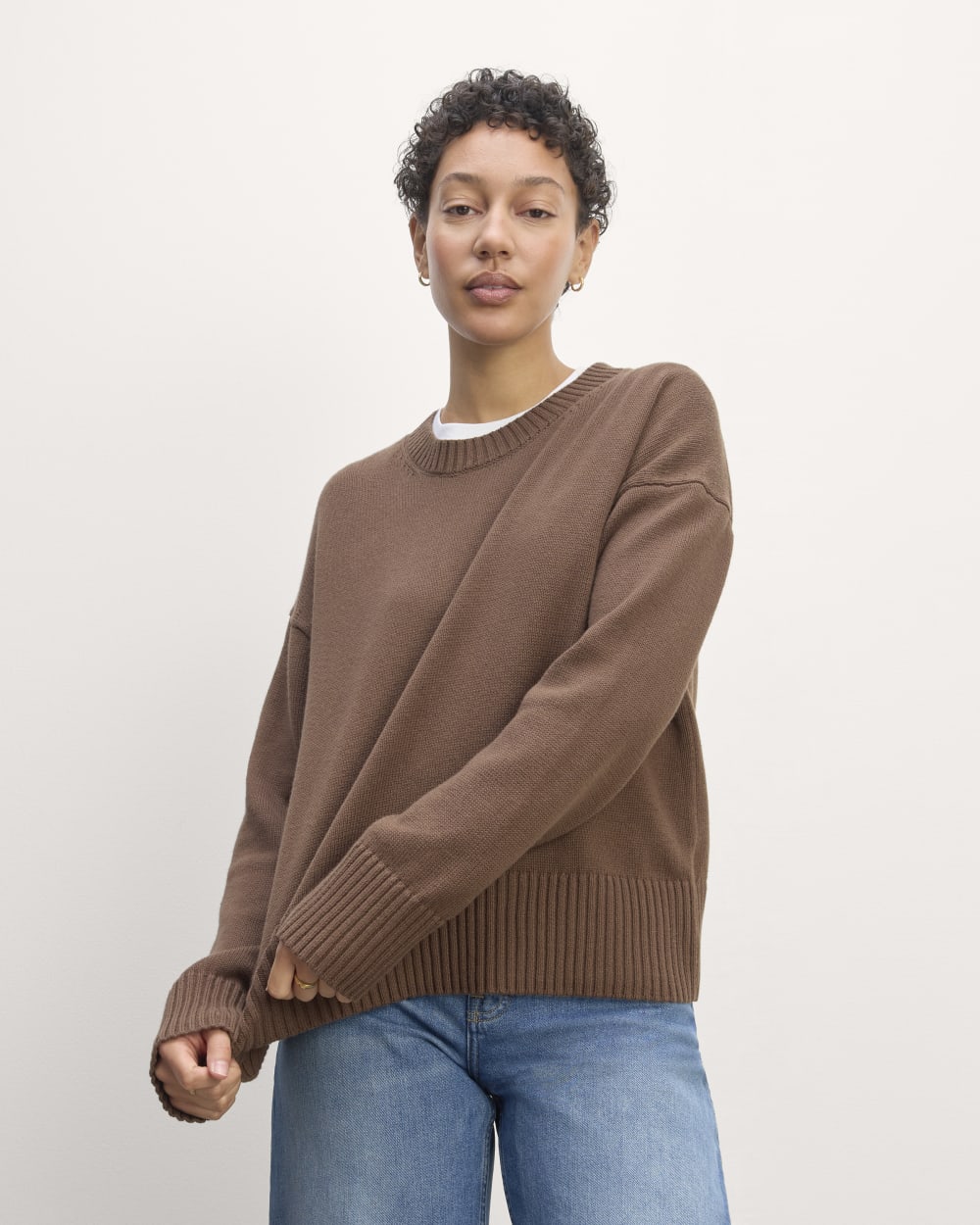 The Boxy Sweater in Everyday Cotton | Cocoa