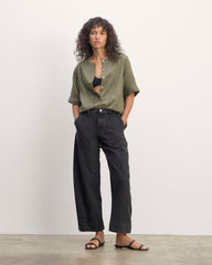 The Bib Shirt in Linen | Kalamata