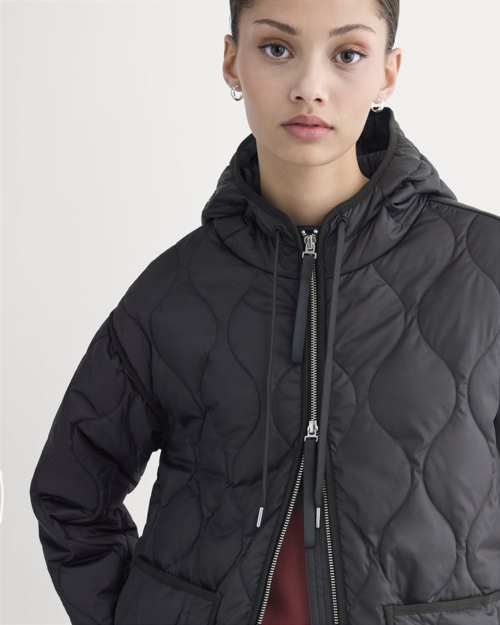 ReNew Quilted Hooded Liner | Black