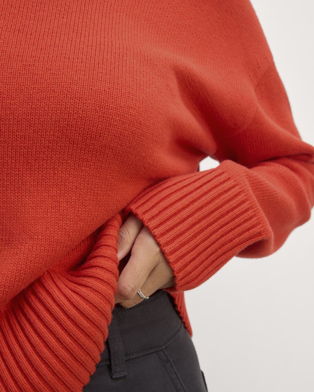 The Boxy Sweater in Everyday Cotton | Poppy Red