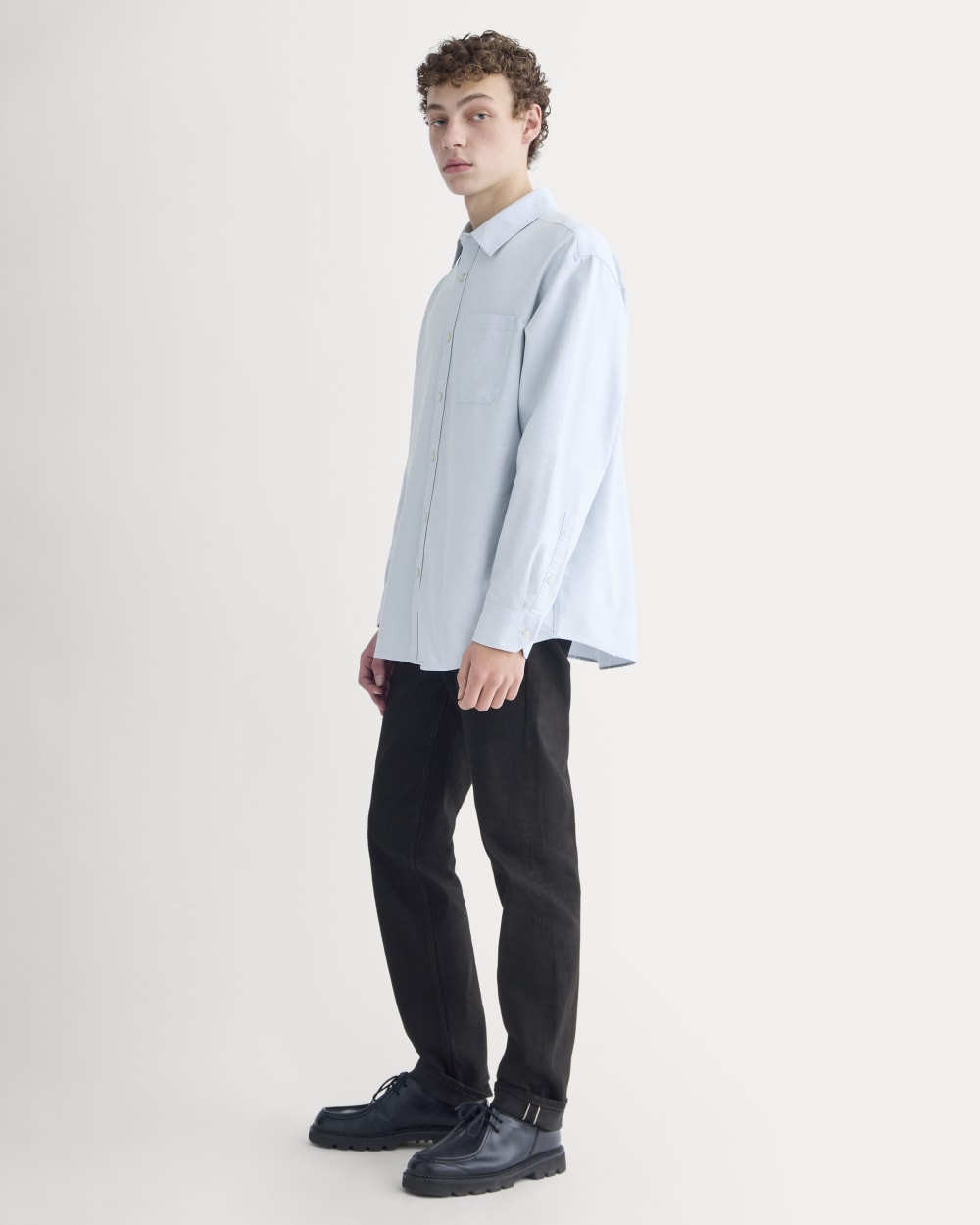 Oversized Oxford Shirt | Light Blue