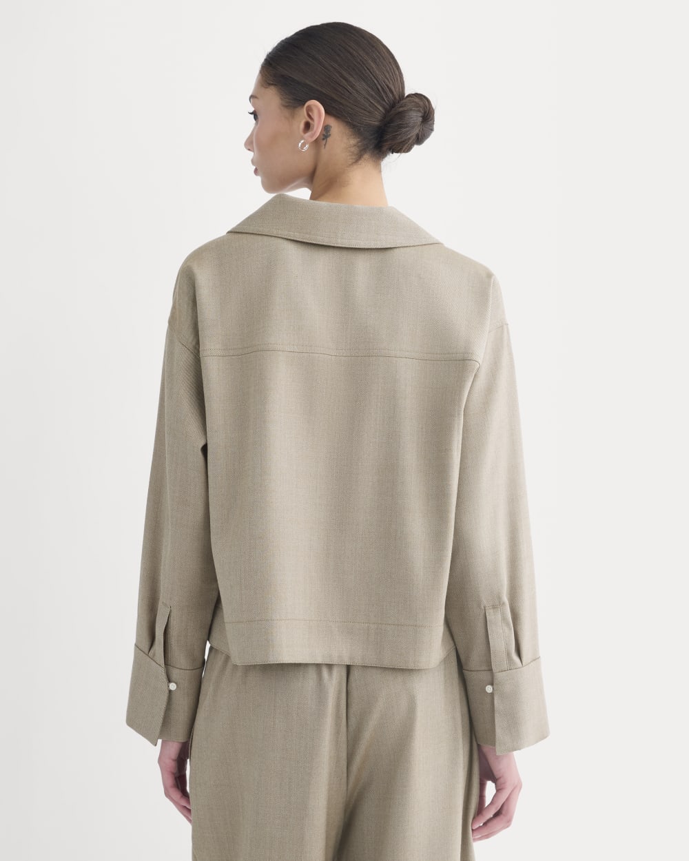 Overshirt in Tailor Twill | Light Taupe