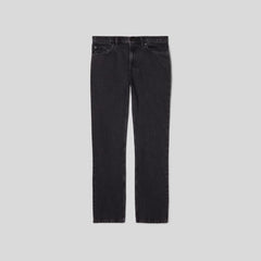 The Authentic Straight Jean | Washed Black
