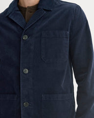 Fine Wale Corduroy Chore Blazer | Navy