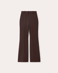 The Bi-Stretch Flare Pant | Brown Houndstooth