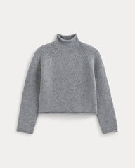 Rollneck Sweater | Heather Grey/Twist