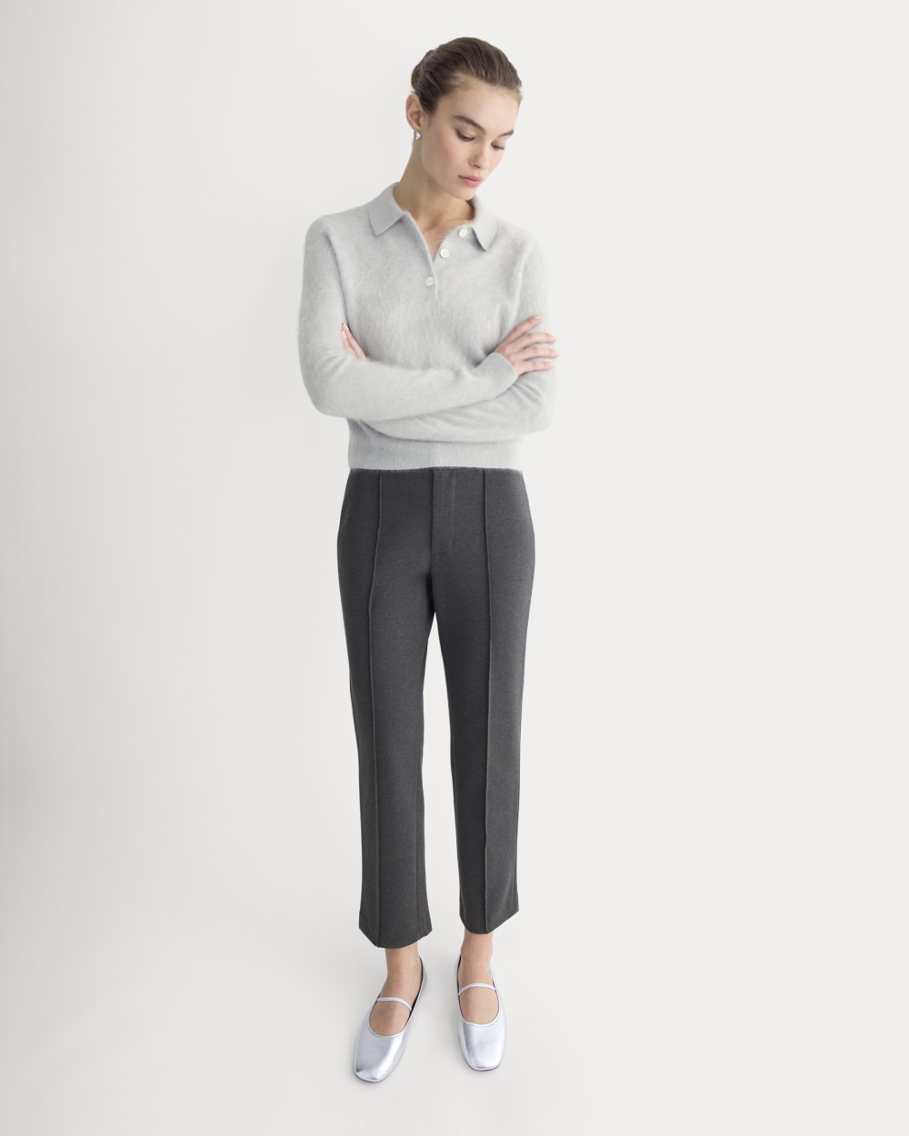 Slim Trouser in Dream | Heathered Soot