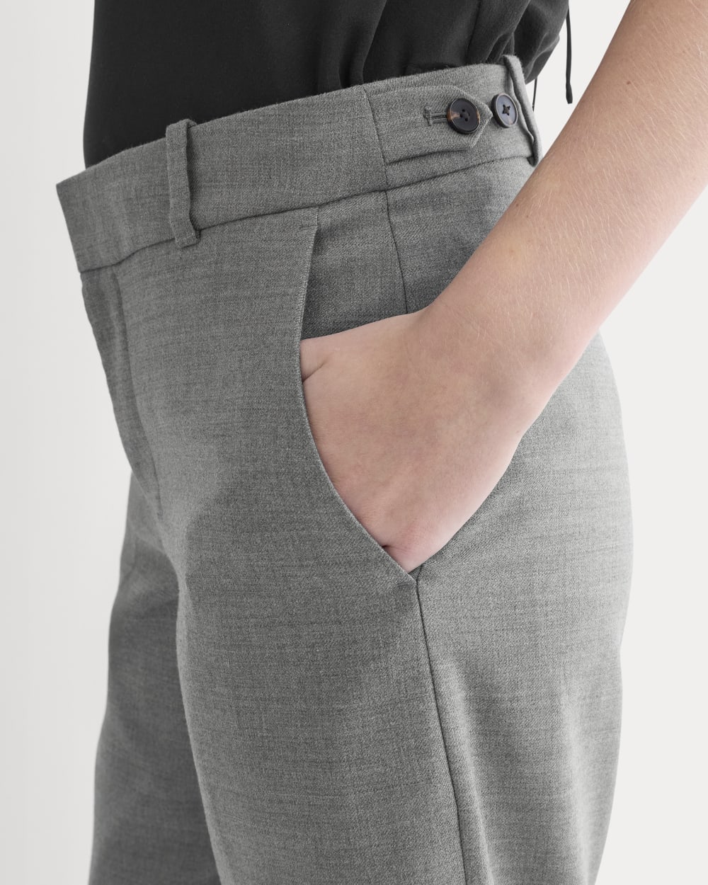 Straight-Leg Trouser in Tailor Twill | Heather Graphite