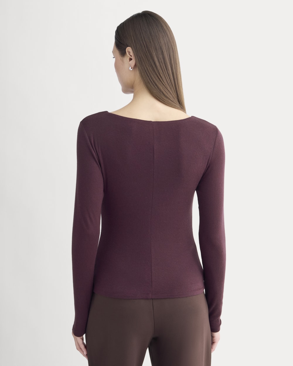 Button-Up Top in Butterluxe | Deep Plum