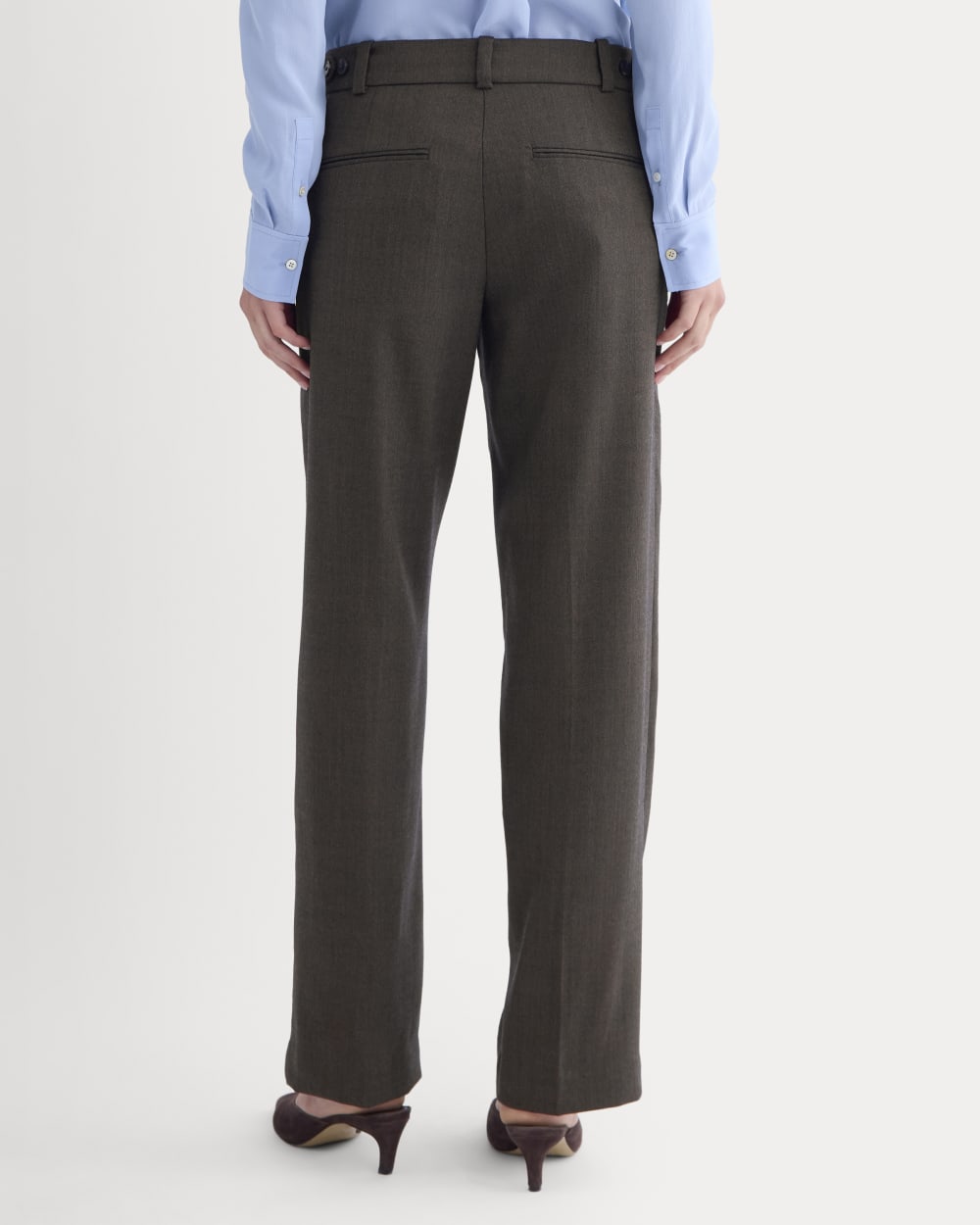 Straight-Leg Trouser in Tailor Twill | Heathered Fudge