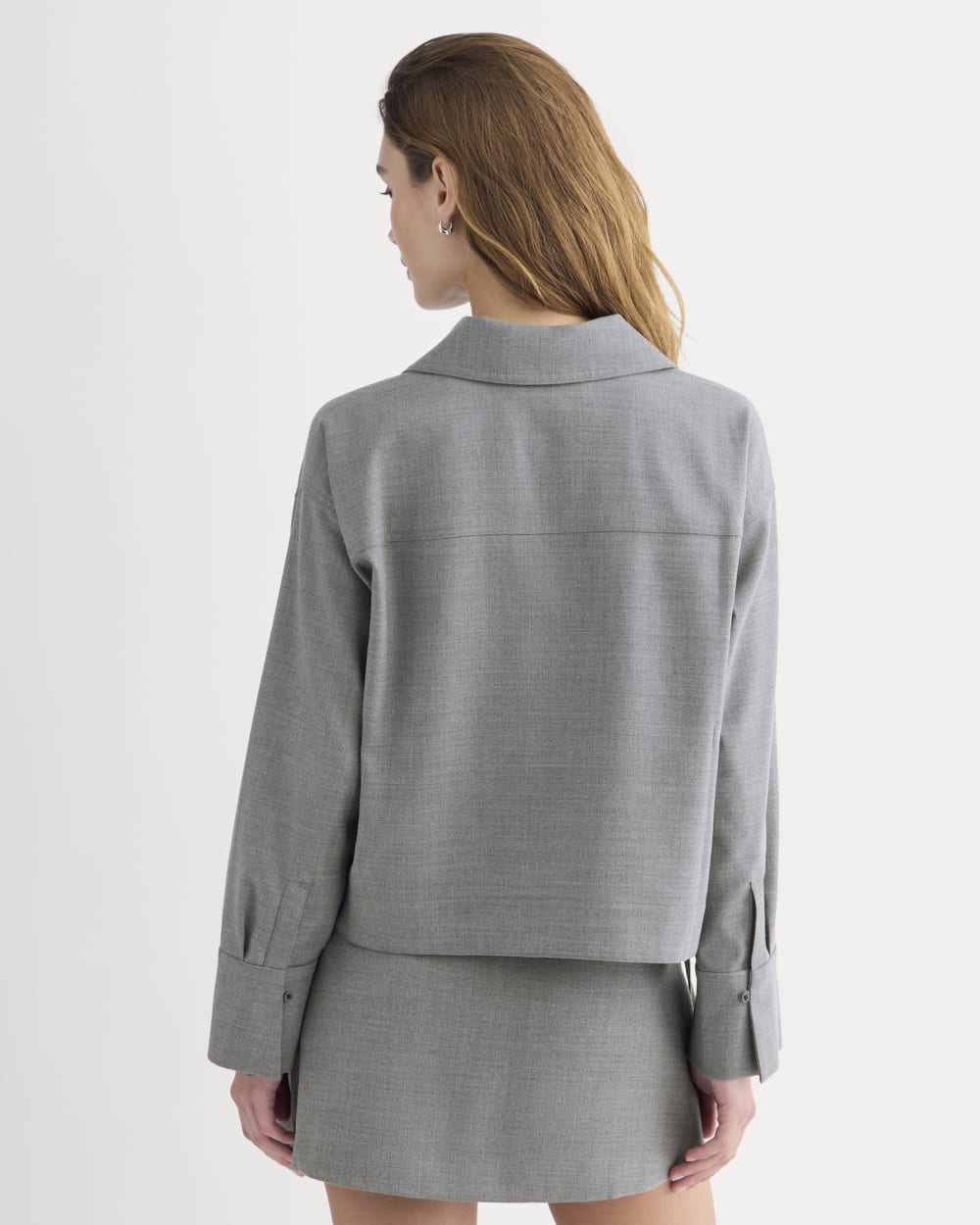 Overshirt in Tailor Twill | Heather Graphite