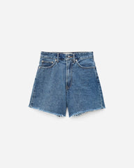 The A-Line Denim Short | Medium Indigo