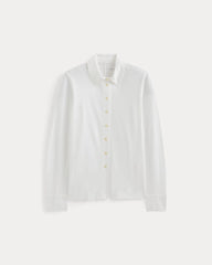 Button-Up Shirt in Essential Cotton | White