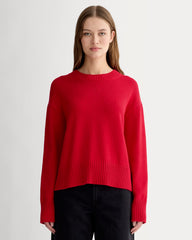 The Boxy Sweater in Everyday Cotton | Classic Red