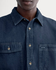 Denim Utility Shirt | Dark Indigo