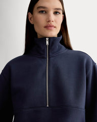 Luxe Fleece Half-Zip Sweatshirt | Navy